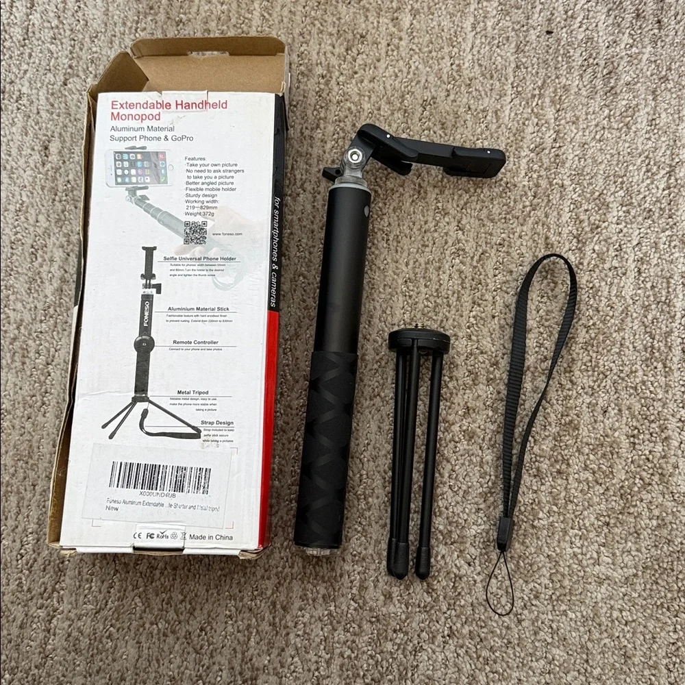 Foneso extendable handheld selfie stick monopod NO REMOTE